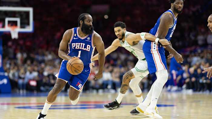 Philadelphia 76ers guard James Harden.